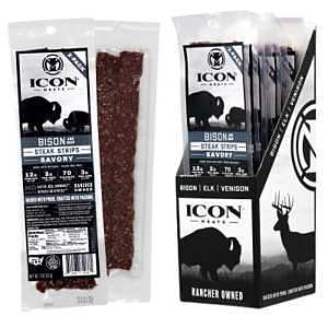 2 oz. Bison Steak Strip, Savory