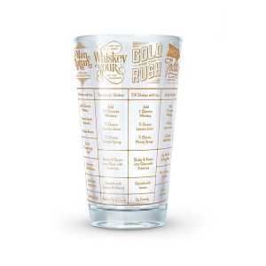 Fred & FRIENDS GOOD MEASURE 5192625 Whiskey Recipe Glass, 16 oz Capacity, Glass