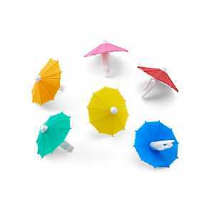 Fred & FRIENDS My Tai 5161083 Umbrella Drink Marker, Polypropylene/Silicone