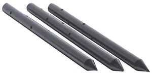 Acorn International NSR3430 Nail Stake, 3/4 in Dia, 30 in L, Round Point, Steel