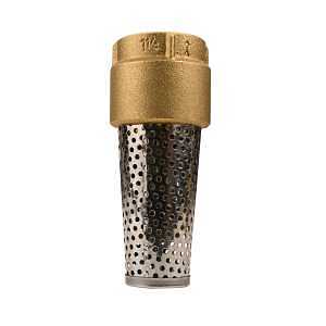 Water Source TFV-125NL Foot Valve, 1-1/4 in Connection, 200 psi Pressure, Brass Body