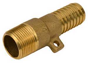 Male Adapter, Brass, 1-In.