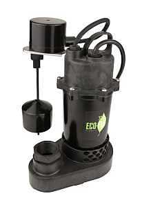 Eco-Flo SPP50V Submersible Sump Pump, 1-Phase, 6 A, 115 V, 1/2 hp, 1-1/4 in Outlet, 32 ft Max Lift Head, 4080 gph