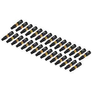 DEWALT FlexTorq DWAF1TX25IR30 Impact Screwdriver Bit, T25 Drive, Torx Drive, 1/4 in Shank, Hex Shank, 1 in L, Steel