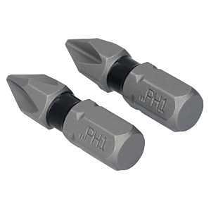 DEWALT TOUGHGRIP DWAF1PH1TG2 Screwdriver Bit, #1 Drive, Phillips Drive, 1/4 in Shank, Hex Shank, 1 in L, Steel