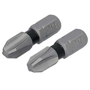 DEWALT TOUGHGRIP DWAF1PH3TG2 Screwdriver Bit, #3 Drive, Phillips Drive, 1/4 in Shank, Hex Shank, 1 in L, Steel