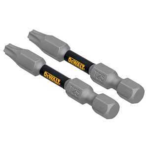 DEWALT ToughGrip Torx Screwdriver Bit – 2" Steel, 1/4" Hex Shank, T25