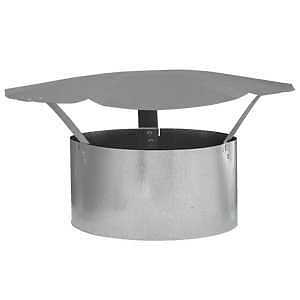 Imperial GV0591 Rain Cap, 8 in Dia, Galvanized Steel