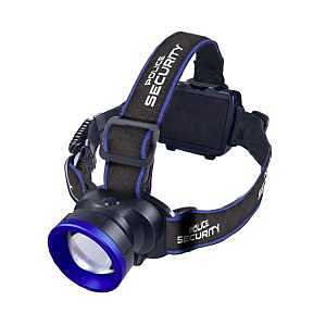 Police Security 98298 Headlamp, AAA Battery, LED Lamp, 600 lumens, 25 m Beam Distance, 2.5 hr Run Time