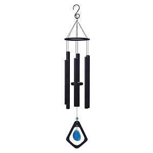 Blue Agate Sunset Vista Wind Chime – 29‑Inch Outdoor Accent