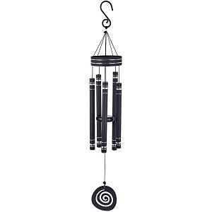 Sunset Vista Designs 93562 Galaxy Wind Chime, Aluminum, Black, 36 In Height