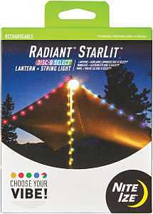 Nite Ize Radiant Series RSLRL-07S-R8 Lantern and String Light, 70-Lamp, LED Lamp, White