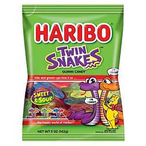 Haribo 37754 Gummi Candy, Apple, Blueberry, Blackcurrent, Cherry, Lemon, Orange Flavor, 5 oz Bag