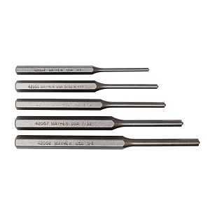 62282 5 Piece Pilot Punch Kit For Precision Drilling