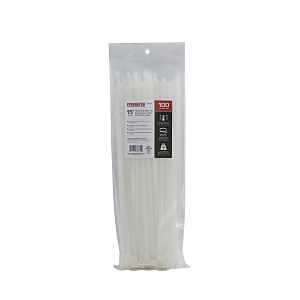 ProSource CT0915 Cable Tie, 15 inches, 120lb Tensile Strength, Self-Locking Locking, Nylon, White