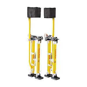 Toolpro Adjustable Magnesium Stilts – 24‑40″ Height, 225 lb Capacity, Yellow