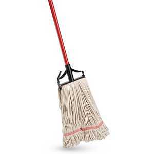 Libman 5057 All-Purpose Heavy-Duty Wet Mop, 60 in L, Cotton/Poly Blend Mop Head, Steel Handle