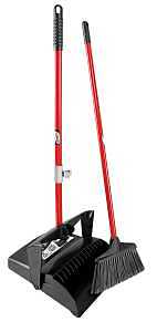 Libman 5062 Open Dustpan with Lobby Broom, 4-1/4 in L, 12 in W, Polyethylene