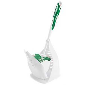 Libman 5044 Designer Bowl Brush and Caddy, 1 in L Trim, PET Bristle, Polypropylene Holder, White Holder