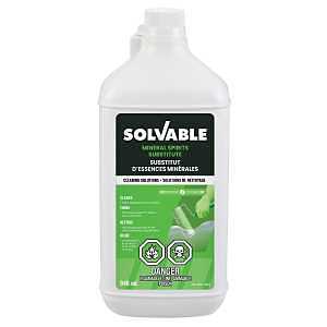 Solvable 53-341 Mineral Spirit, Liquid, Hydrocarbon, Clear Yellow, 946 mL