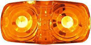 PM V38A Marker/Clearance Light, 9 to 32 V, LED Lamp, Amber Lens, Surface Mounting