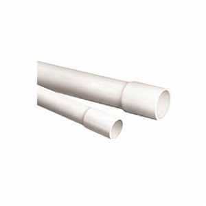 Xirtec 022628 Pipe, 4 in, 10 ft L, Bell, SCH 40 Schedule, PVC, White
