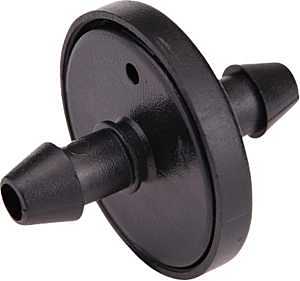 Raindrip 117010B Mini In-Line Dripper, 1 gph, Black