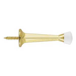 National Hardware V243 Series N830-536 Rigid Door Stop, 2-29/32 in Projection, Zinc, Brass