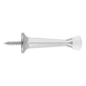 National Hardware V243 Series N830-539 Rigid Door Stop, 2-29/32 in Projection, Zinc, Chrome