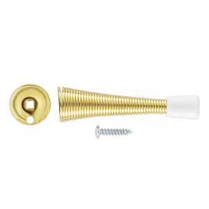 National Hardware V232 Series N830-554 Door Stop, Steel, Brass
