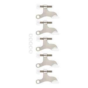 National Hardware N830-564 Hinge Pin Door Stop, 2-1/16 in Projection, Zinc, Satin Nickel