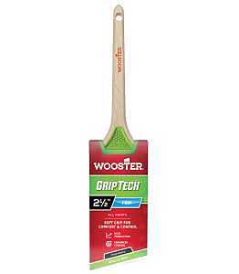 Wooster GripTech Series 5400-2.5 Paint Brush, 2-1/2 in W, Thin Angle Brush, 2-11/16 in L Bristle, Polyester Bristle