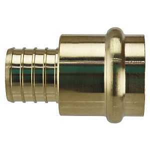 Apollo APXPR11 Adapter, 1 in, Barb x Press-Fit, PEX-B, Brass, 200 psi Pressure