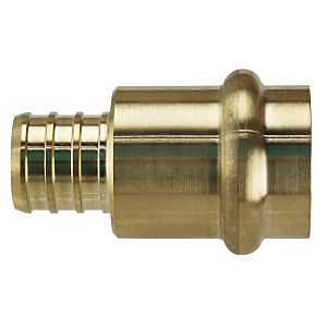 Apollo APXPR3434 Adapter, 3/4 in, Barb x Press-Fit, PEX-B, Brass, 200 psi Pressure