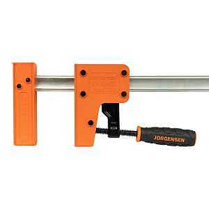 Jorgensen 8072 Heavy‑Duty 1500 lb Jaw Bar Clamp – 72" Opening, Plastic/Steel, 3‑7/8" Throat