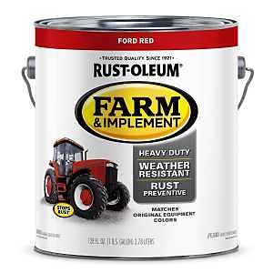 Ford Red Oil-Based Gloss Farm Equipment Paint – 1 gal, 520 sq ft Coverage