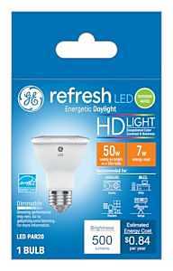 LED Light Bulb, Pr20, Diffused Daylight, 600 Lumens, 7 Watt