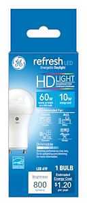 Refresh HD LED Specialty Light Bulb, Daylight, 800 Lumens, 10 Watt