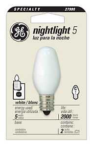 Night Light Bulbs, White, 2-Pk.