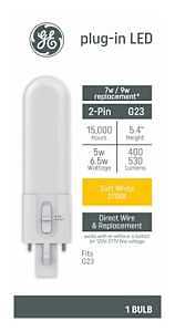 GE 93131928 9W Equivalent T10 LED Bulb – Soft White G23 Base