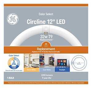 GE 24W T9 LED Bulb – G10Q Base, Cool White/Daylight/Warm White Options