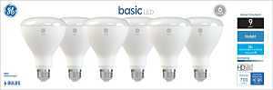 GE BR30 LED Flood & Spot Bulb – 65W Equivalent, Daylight, Dimmable, Frosted