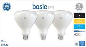 GE 11.5W BR40 LED Spot & Flood Light – Frosted Soft‑White, Dimmable, E26 Base (65W Equivalent)