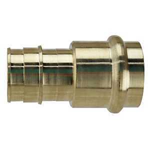 Apollo EPXPR11 Adapter, 1 in, Barb x Press Fit, PEX-A, Brass, 200 psi Pressure