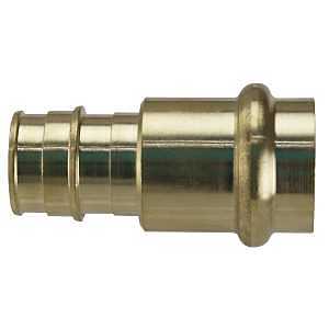 Apollo EPXPR3434 Adapter, 3/4 in, Barb x Press Fit, PEX-A, Brass, 200 psi Pressure