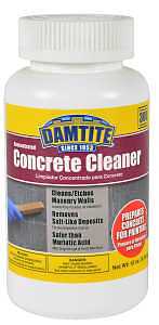 Damtite 19712 Concrete Cleaner, Crystal, 12 oz