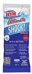 HTH Ultimate 52027 Shock Treatment, Powder, Chlorine-Like, 1 lb Pouch