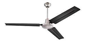Westinghouse Jax Series 7800300 Ceiling Fan, 3-Blade, Black Blade, Steel Blade, 4-Speed