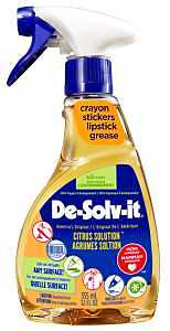 De-Solv-it 11852 Citrus Solution, 12.6 oz Bottle, Liquid, Citrus, Clear/Orange