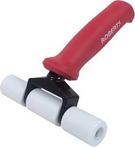 Roberts 10-170 Seam Roller, 4 in Dia Roller, Steel Roller, Soft-Grip Handle, Rubber Handle